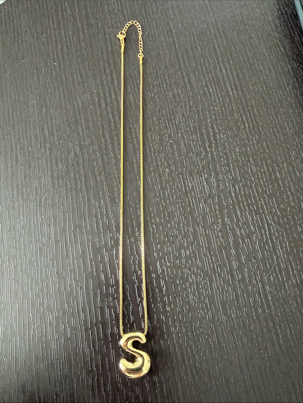Gold Initial 'S' Pendant Necklace - Women's Jewelry